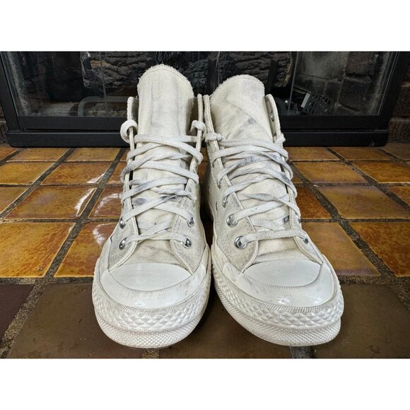 Mens 5 Comme des Garçons Play Chuck 70 High Milk Chuck Taylor All Star 150205c - Picture 3 of 9